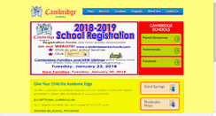 Desktop Screenshot of cambridgepreschools.com