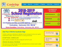 Tablet Screenshot of cambridgepreschools.com